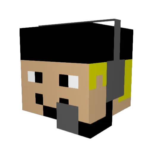 xxcormanxx Minecraft avatar head, 3D render