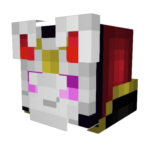 xxcorpio Minecraft avatar head, 3D render