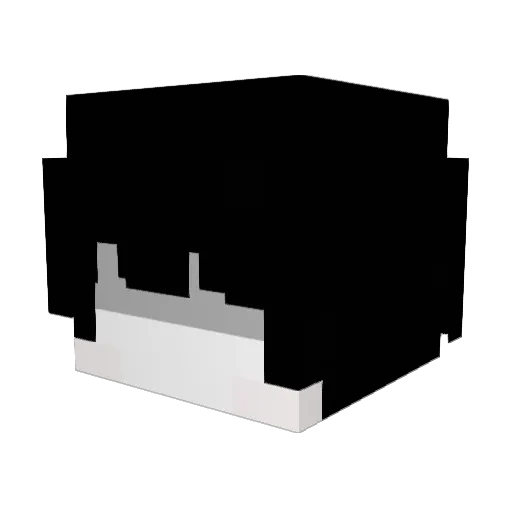 xxcq Minecraft avatar head, 3D render