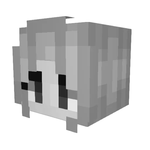 xxeny Minecraft avatar head, 3D render