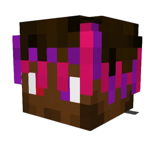 xxf3E3xsl4y3r Minecraft avatar head, 3D render