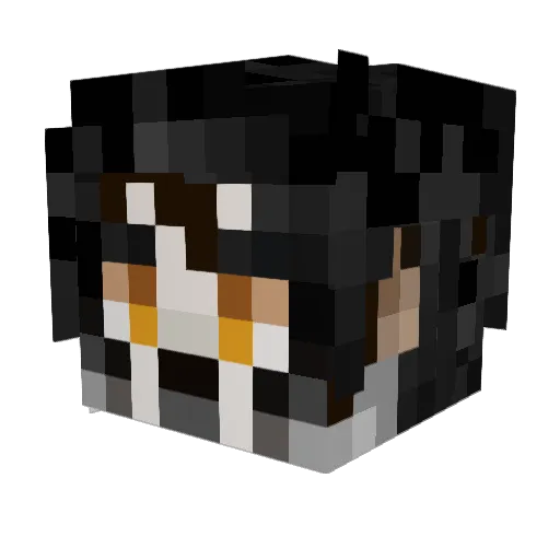 xxfae_ Minecraft avatar head, 3D render
