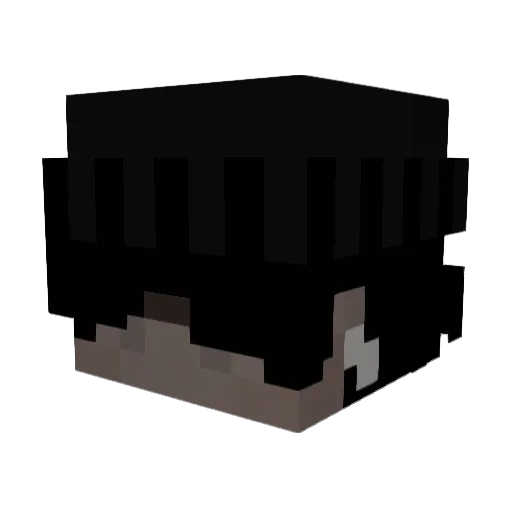xxfq Minecraft avatar head, 3D render