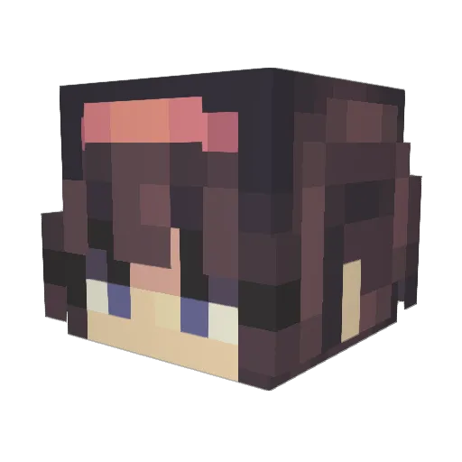xxhxlic Minecraft avatar head, 3D render
