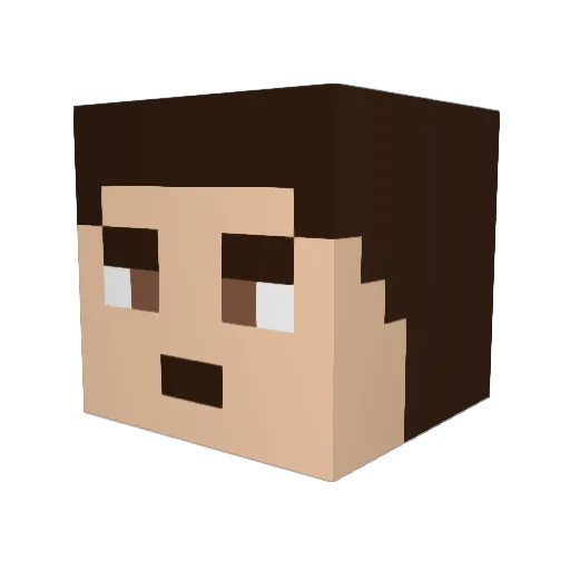 xxiaimixx Minecraft avatar head, 3D render