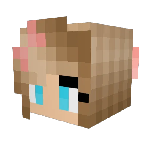 xxkauraxx Minecraft avatar head, 3D render