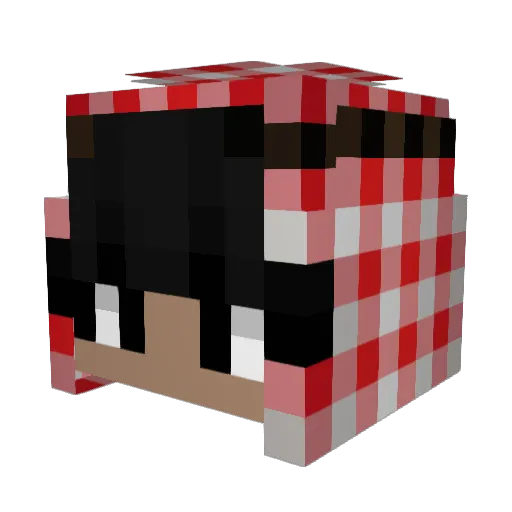 xxkutzuruxx Minecraft avatar head, 3D render