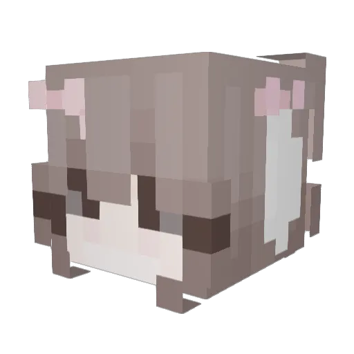 xxluvmady Minecraft avatar head, 3D render