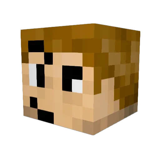 xxmathisxx Minecraft avatar head, 3D render