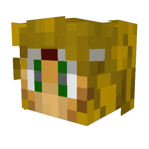 xxmaxixx147 Minecraft avatar head, 3D render