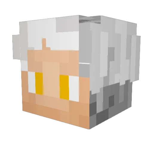 xxmioe Minecraft avatar head, 3D render