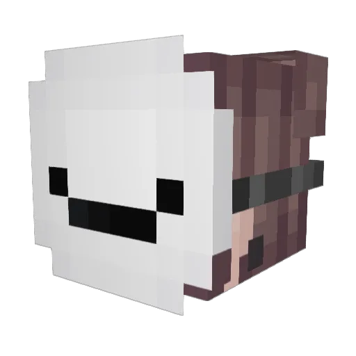 xxmiya Minecraft avatar head, 3D render