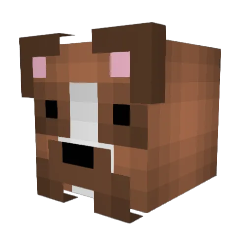 xxmmzz Minecraft avatar head, 3D render