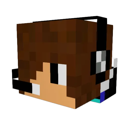 xxnextenxx Minecraft avatar head, 3D render
