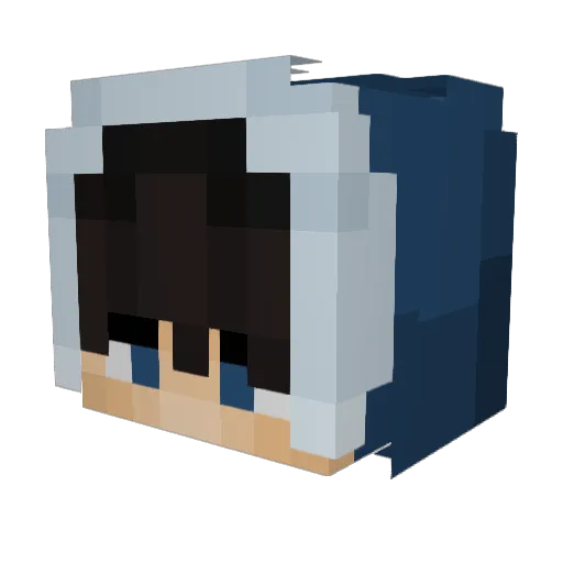 xxniclas Minecraft avatar head, 3D render