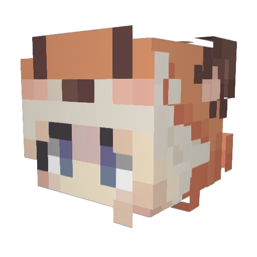 xxoliviax0 Minecraft avatar head, 3D render