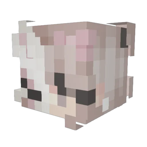 xxpromethazine Minecraft avatar head, 3D render