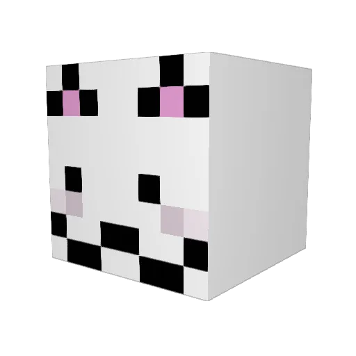 xxreal01 Minecraft avatar head, 3D render