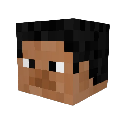 xxrickxx09 Minecraft avatar head, 3D render