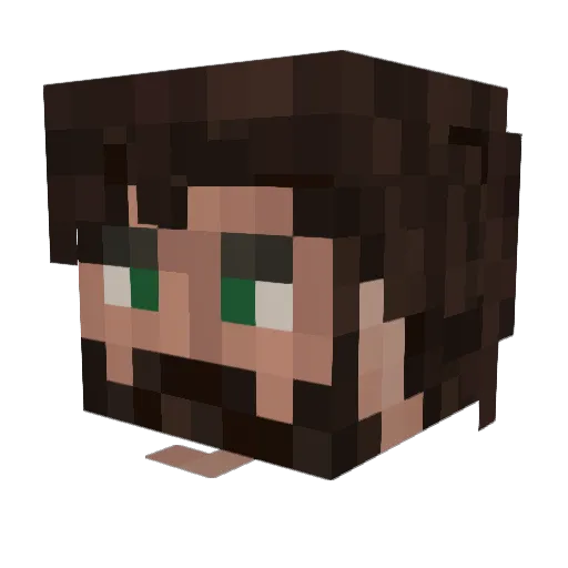 xxryanc50 Minecraft avatar head, 3D render
