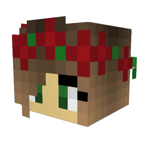 xxsavanaxx Minecraft avatar head, 3D render
