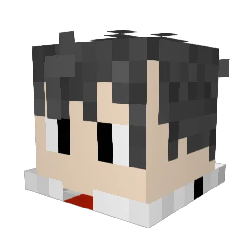 xxscripted Minecraft avatar head, 3D render