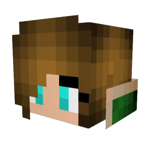 xxshards Minecraft avatar head, 3D render