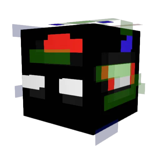 xxslendr Minecraft avatar head, 3D render