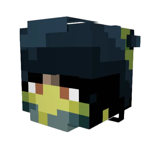 xxsoryu Minecraft avatar head, 3D render