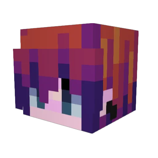 xxto Minecraft avatar head, 3D render
