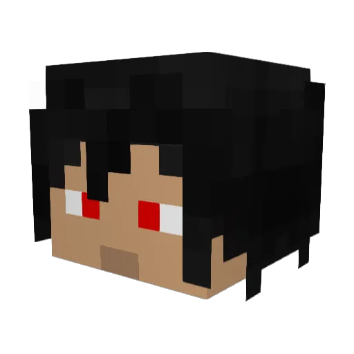 xxuno Minecraft avatar head, 3D render