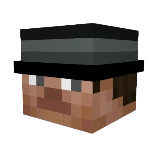 xxwe1y0 Minecraft avatar head, 3D render