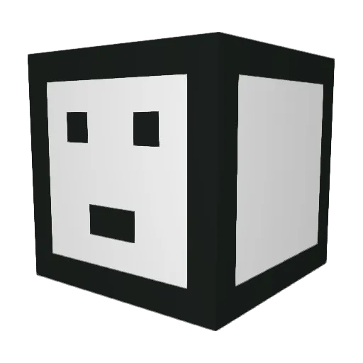 xxx_233 Minecraft avatar head, 3D render