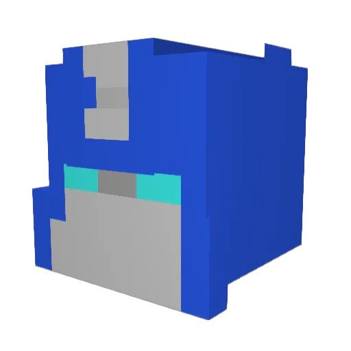 xxx_Blocko_LP Minecraft avatar head, 3D render
