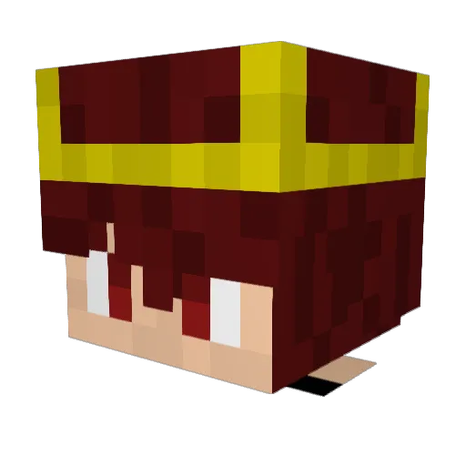xxx_ghost Minecraft avatar head, 3D render