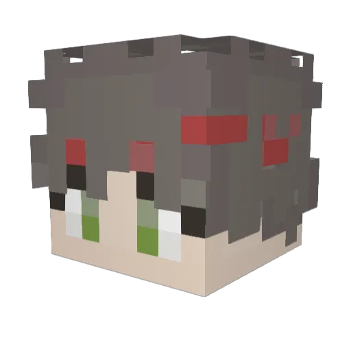 xxxellaxxx Minecraft avatar head, 3D render