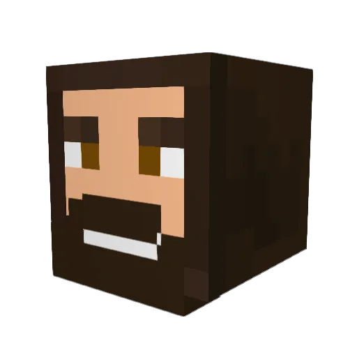 xxxextinct Minecraft avatar head, 3D render