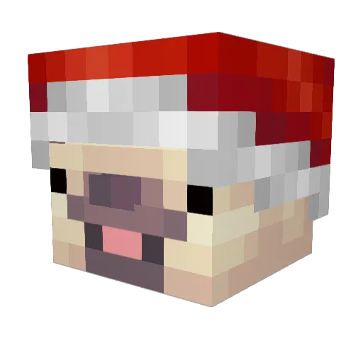 xxxgris Minecraft avatar head, 3D render