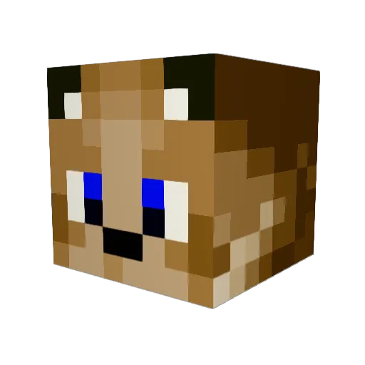 xxxiong Minecraft avatar head, 3D render