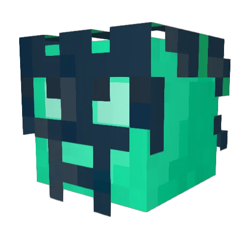 xxxlp Minecraft avatar head, 3D render
