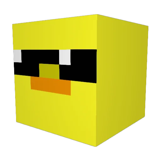 xxxlpxxx Minecraft avatar head, 3D render