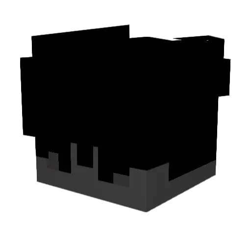 xxxmalik Minecraft avatar head, 3D render