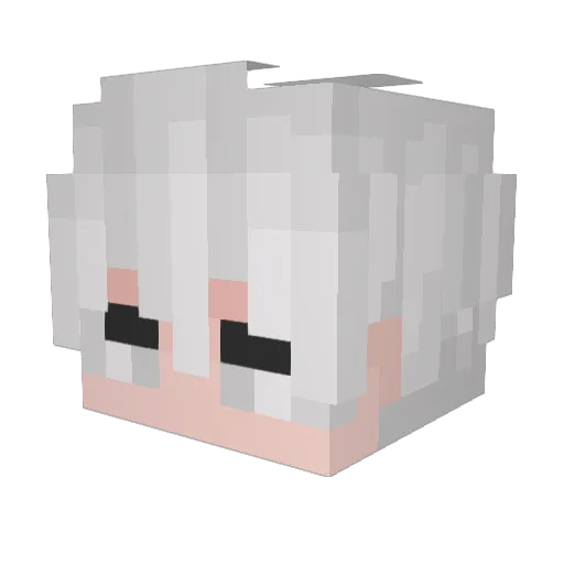 xxxxl2 Minecraft avatar head, 3D render