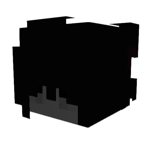 xxxxxxxxxxxxx1 Minecraft avatar head, 3D render