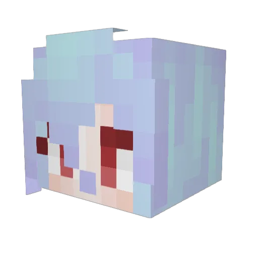 xxyrana Minecraft avatar head, 3D render