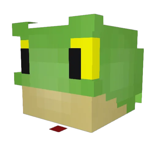 xxyyzz11 Minecraft avatar head, 3D render