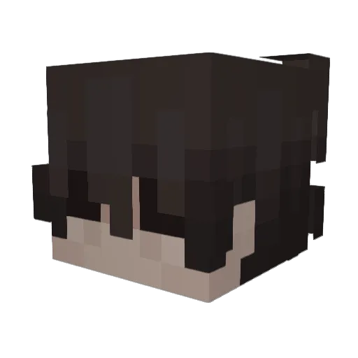 xxze Minecraft avatar head, 3D render