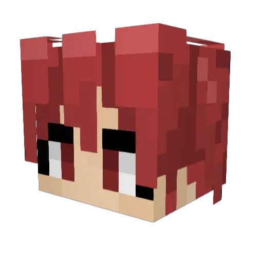xy_yun Minecraft avatar head, 3D render