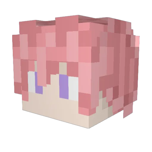 xyanccc Minecraft avatar head, 3D render