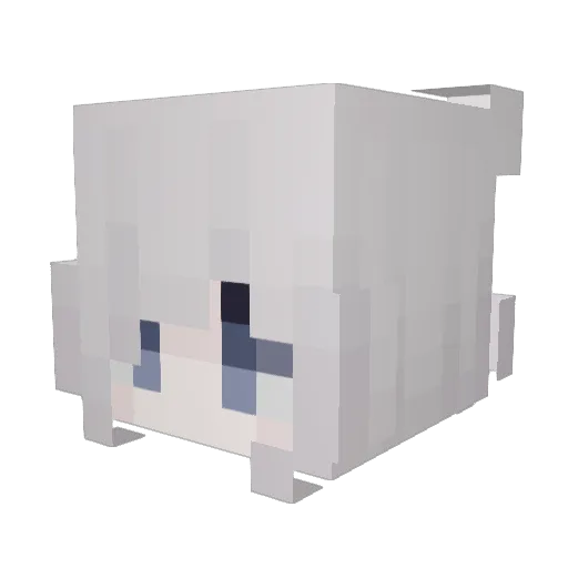 xybswy Minecraft avatar head, 3D render